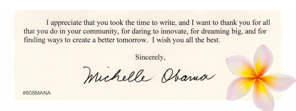 letter from Michelle